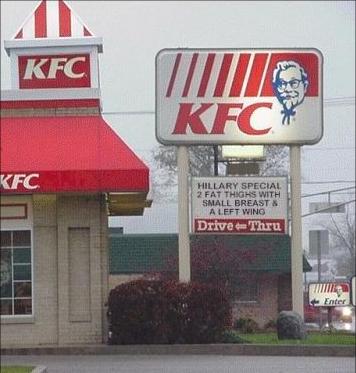 funny kfc hillary