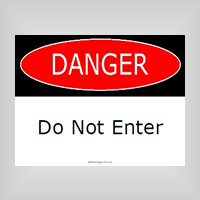 Free Printable Danger Signs