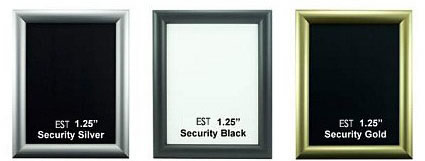 easy secure wall sign thin colors