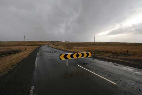 funny road block