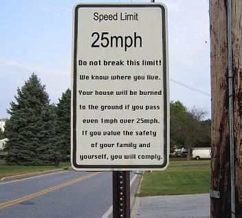 funny speed limit
