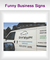 funny business signs