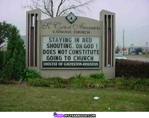 funny church sign