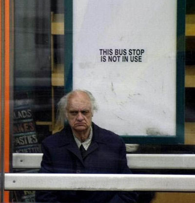 funny bus stop