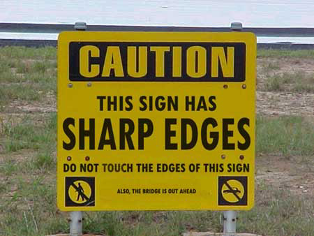 funny sharp edges