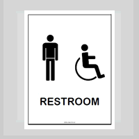 Free Printable Restroom sign