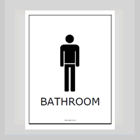 free Printable Restroom Sign