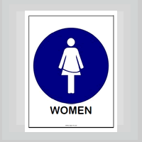 free restroom sign