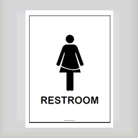 Free Printable Restroom sign