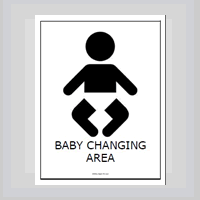 free restroom sign
