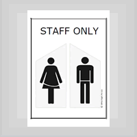 free restroom sign