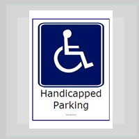 Free Handicapped sign