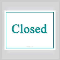 free Closed Sign