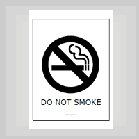 Free do not smoke sign